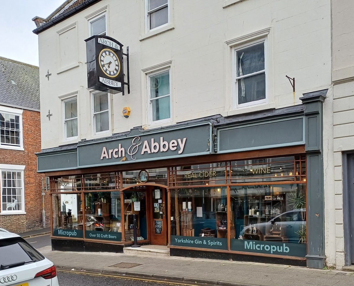 Arch & Abbey frontage on Skinner Street with its name above the windows